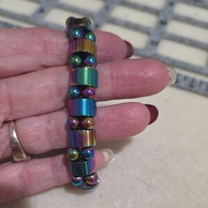Iridescent Beaded Bracelet